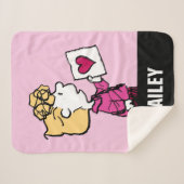 Peanuts | VALENTIJNSDAG | Sally Valentijn Sherpa Deken (Voorkant (horizontaal))