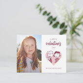 Peanuts | VALENTIJNSDAG | Schröder & Lucy Briefkaart (Staand voorkant)