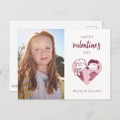 Peanuts | VALENTIJNSDAG | Schröder & Lucy Briefkaart (Voorkant / Achterkant)