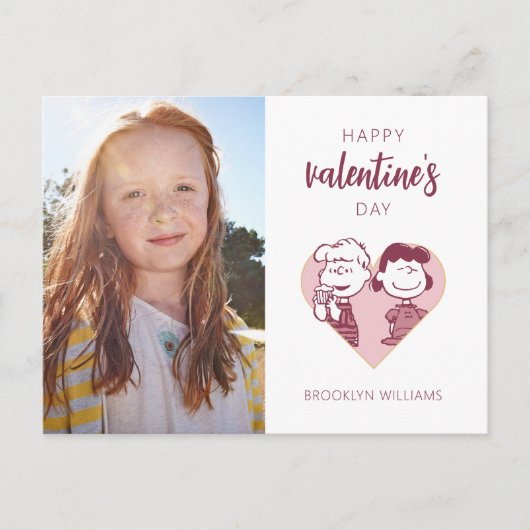 Peanuts | VALENTIJNSDAG | Schröder & Lucy Briefkaart (Voorkant)