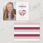 Peanuts | VALENTIJNSDAG | Schröder & Lucy Notitiekaartje (Voorkant / Achterkant)