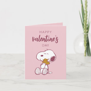 Peanuts   Valentijnsdag   Snoopy Hart Knuffel Kaart