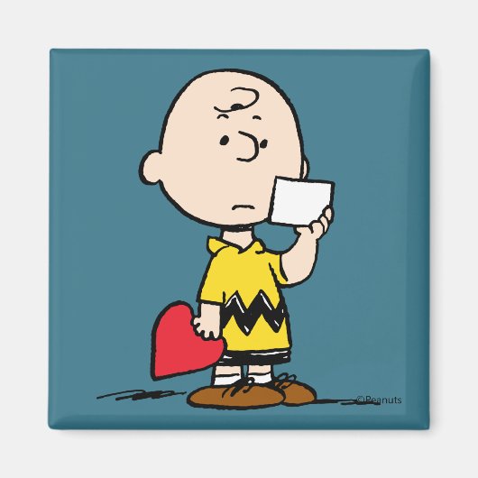 Peanuts | Valentine's Day Charlie Brown Valentine Magneet (Voorkant)