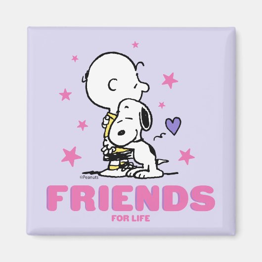 Peanuts | Valentine's Day | Friends For Life Magneet (Voorkant)