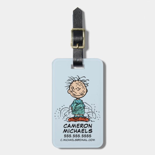 Peanuts | Varkenspijn Bagagelabel (Voorkant verticaal)