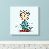 Peanuts | Varkenspijn Canvas Afdruk (Insitu (Houten vloer))