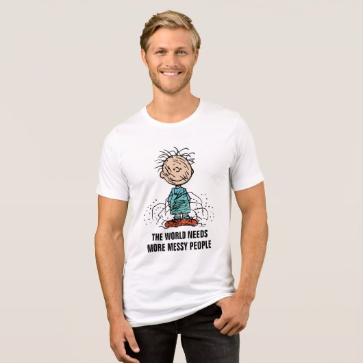 Peanuts | Varkenspijn Tri-Blend Shirt (Voorkant volledig)