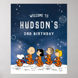 Peanuts | Verjaardag in de ruimte Poster