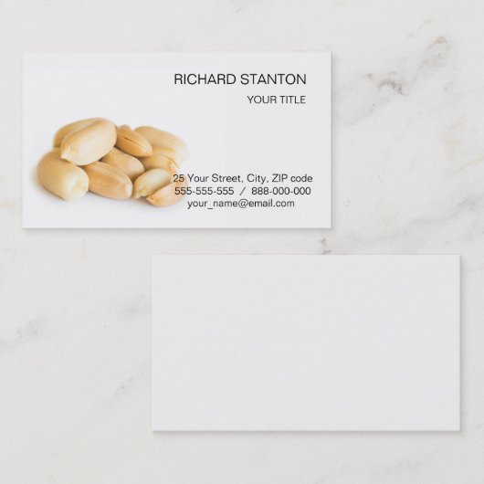 Peanuts Visitekaartje (Voorkant / Achterkant)