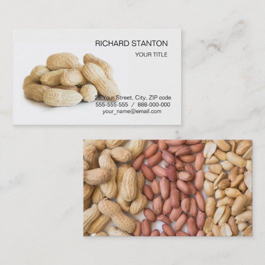 Peanuts Visitekaartje (Voorkant / Achterkant)