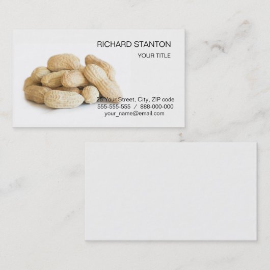 Peanuts Visitekaartje (Voorkant / Achterkant)