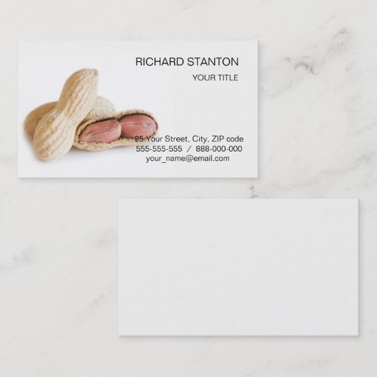 Peanuts Visitekaartje (Voorkant / Achterkant)