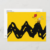 Peanuts | Vliegende vlieger Charlie Brown Briefkaart (Voorkant / Achterkant)