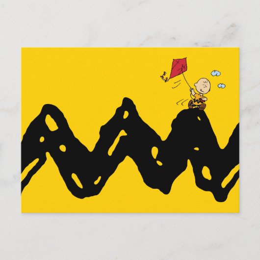 Peanuts | Vliegende vlieger Charlie Brown Briefkaart (Voorkant)