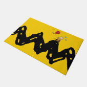 Peanuts | Vliegende vlieger Charlie Brown Deurmat (Schuin)