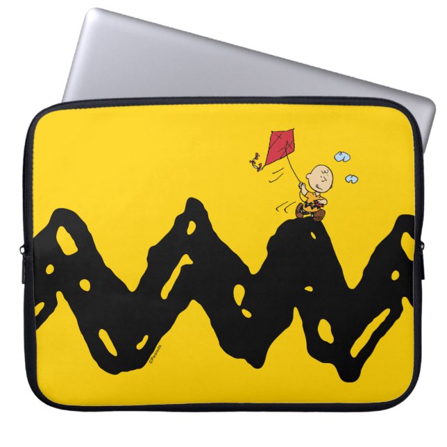 Peanuts | Vliegende vlieger Charlie Brown Laptop Sleeve (Voorkant)