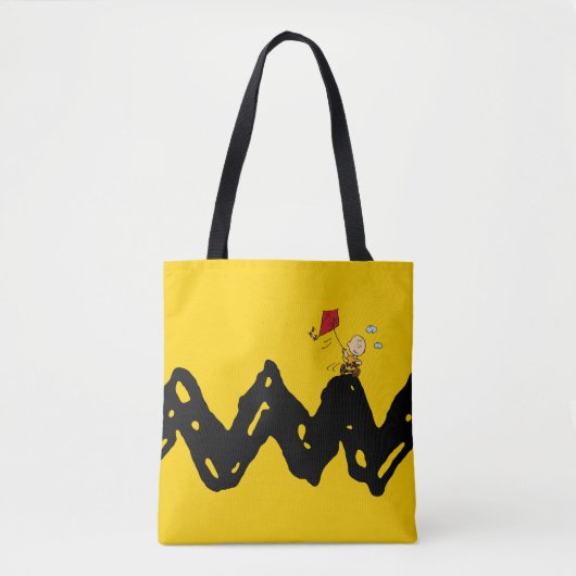 Peanuts | Vliegende vlieger Charlie Brown Tote Bag (Voorkant)