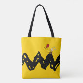 Peanuts | Vliegende vlieger Charlie Brown Tote Bag (Achterkant)