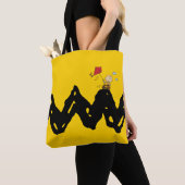 Peanuts | Vliegende vlieger Charlie Brown Tote Bag (Dichtbij)