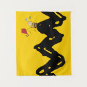 Peanuts | Vliegende vlieger Charlie Brown Wandkleed (Voorkant)