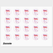 Peanuts | Vrede op Aarde Snoopy & Woodstock Ronde Sticker (Vel)