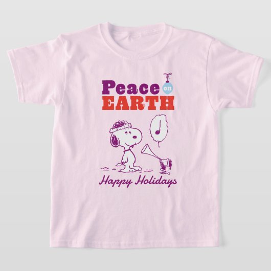 Peanuts | Vrede op Aarde Snoopy & Woodstock T-shirt (Laagn)
