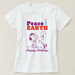 Peanuts Vrede op Aarde Snoopy & Woodstock T-shirt