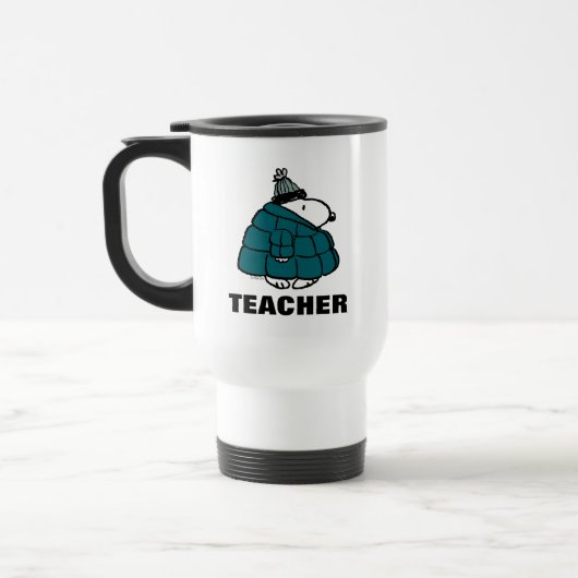 Peanuts | Warme & gezellige leraar Reisbeker (Links)