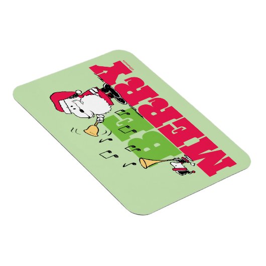 Peanuts | Wees vrolijk met Kerstmis Magneet (Rechterzijde)