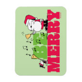 Peanuts | Wees vrolijk met Kerstmis Magneet (Verticaal)