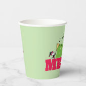 Peanuts | Wees vrolijk met Kerstmis Papieren Bekers (Voorkant)