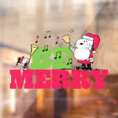 Peanuts | Wees vrolijk met Kerstmis Raamsticker (Vel 2)