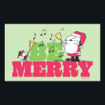 Peanuts | Wees vrolijk met Kerstmis Rechthoekige Sticker<br><div class="desc">Bekijk dit leuke Peanuts Christmas-ontwerp.</div>