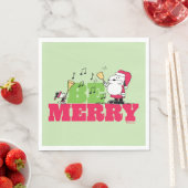 Peanuts | Wees vrolijk met Kerstmis Servet (Insitu)