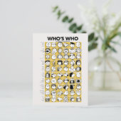 Peanuts | Wie is wie karakters Briefkaart (Staand voorkant)