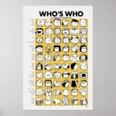Peanuts | Wie is wie karakters Poster (Voorkant)