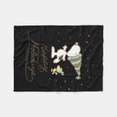 Peanuts Winter Schaatsen Fleece Deken (Voorkant (Horizontaal))
