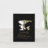 Peanuts Winter Skating T Shirt  Kaart (Voorkant)