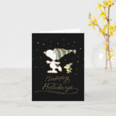 Peanuts Winter Skating T Shirt  Kaart (Gele Bloem)