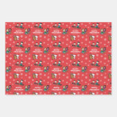 Peanuts | Winter Sleding Fun Patroon Inpakpapier Vel (Voorkant 2)