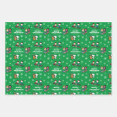 Peanuts | Winter Sleding Fun Patroon Inpakpapier Vel (Voorkant 3)