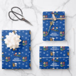 Peanuts | Winter Sleding Fun Patroon Inpakpapier Vel<br><div class="desc">Wikkel dat speciale cadeau in met deze leuke Peanuts Christmas cadeauverpakking. Aanpassen door een bericht en jouw namen toe te voegen.</div>