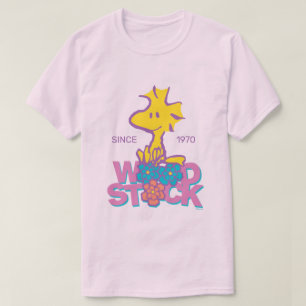 Peanuts   Woodstock Bloemen T-shirt