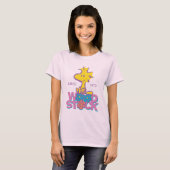 Peanuts | Woodstock Bloemen T-shirt (Voorkant volledig)