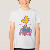 Peanuts | Woodstock Bloemen Tri-Blend Shirt (Voorkant)