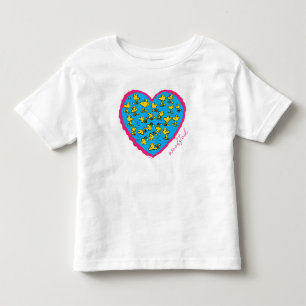 Peanuts   Woodstock Blue Heart Kinder Shirts