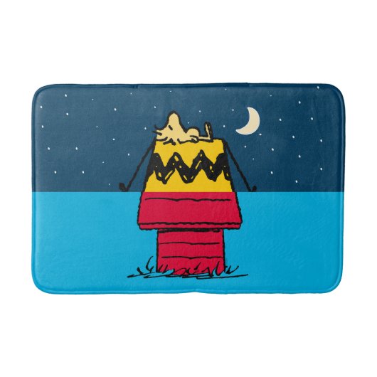 Peanuts | Woodstock Camping Half & Half Badmat (Voorkant)