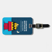 Peanuts | Woodstock Camping Half & Half Bagagelabel (Voorkant horizontaal)