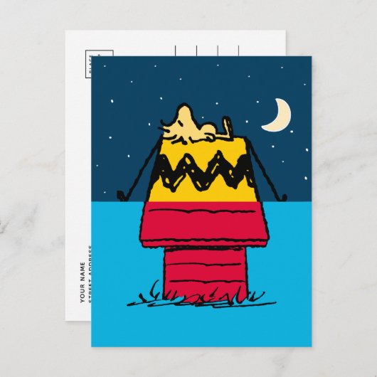 Peanuts | Woodstock Camping Half & Half Briefkaart (Voorkant / Achterkant)