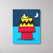 Peanuts | Woodstock Camping Half & Half Canvas Afdruk (Voorkant)